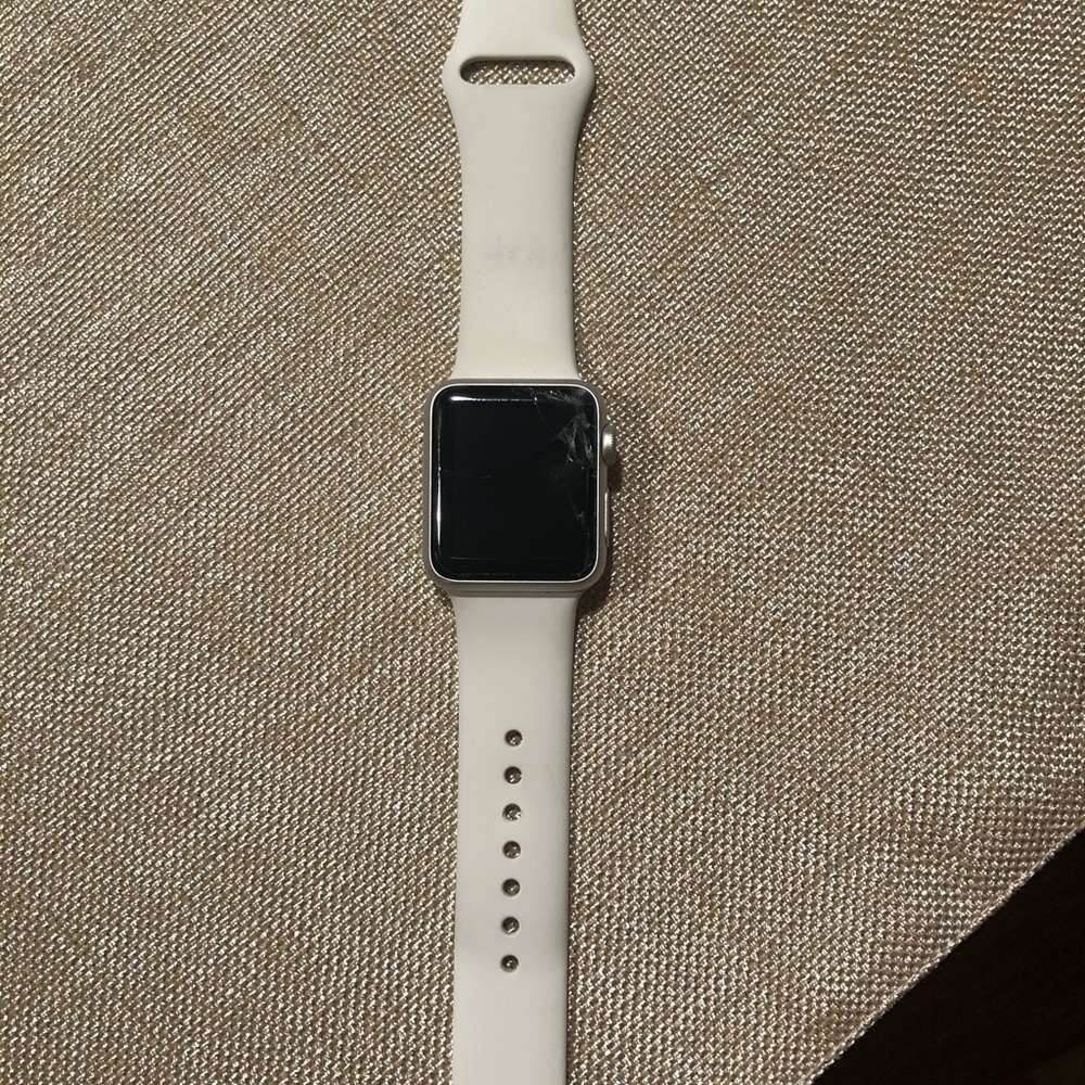 Apple Watch Series 1 38mm Aluminum White Band